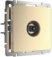 Розетка TV Оконечная без рамки Werkel 1-м. шампань рифленый картинка